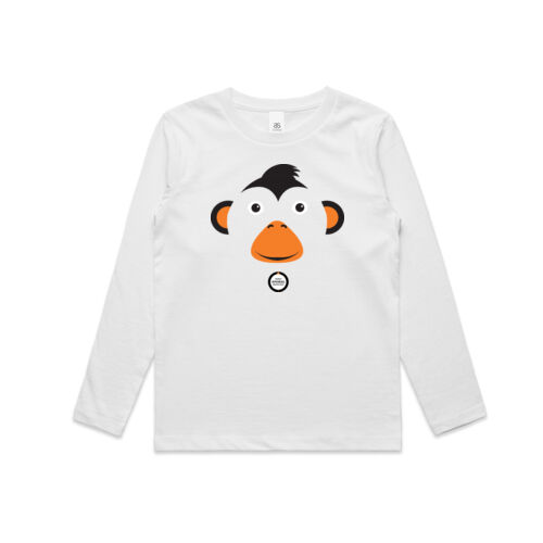 Kids Long Sleeve Tee: Monkey Thumbnail