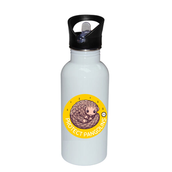 Protect Pangolins Stainless Bottle with Straw Top Thumbnail