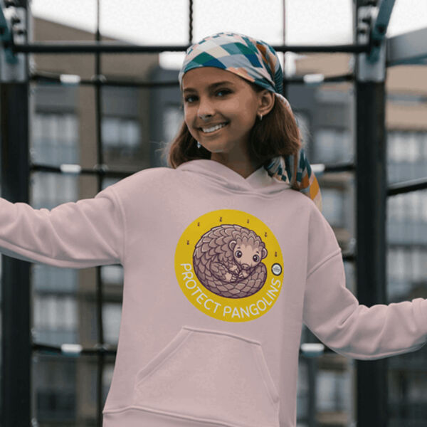 Kids Hoodie: Protect Pangolins Thumbnail