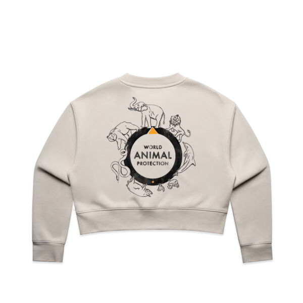 Women's Relax Crop Crew: World Animal Protection Thumbnail