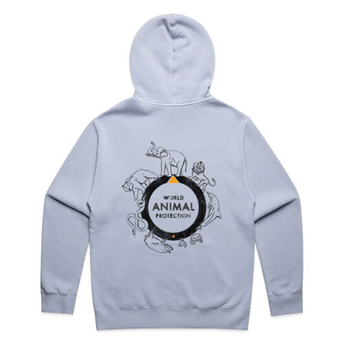 Men's Relax Faded Hood: Logo (back) Thumbnail