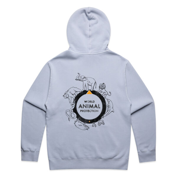 Men's Relax Faded Hood: Logo (back) Thumbnail