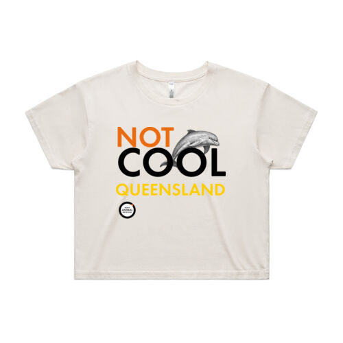Women's Crop Tee: Not Cool Queensland Thumbnail