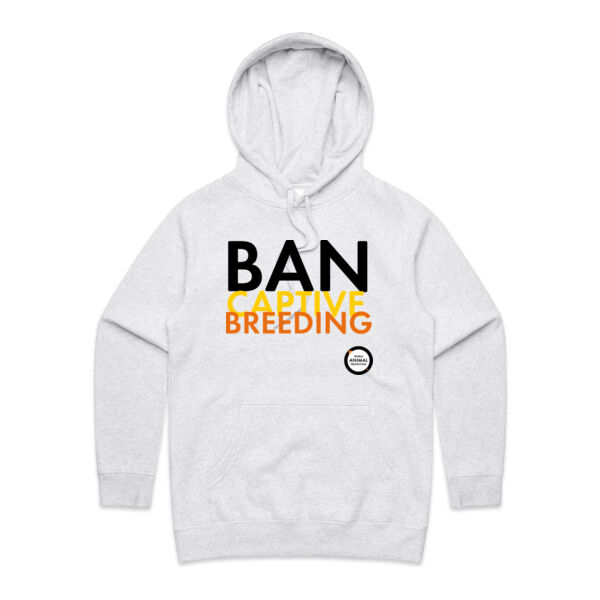 Women's Hoodie: Ban Captive Breeding Thumbnail