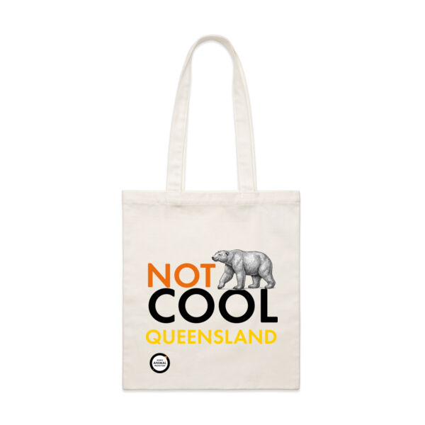 Tote Bag: Not Cool Queensland - Polar Bear Thumbnail