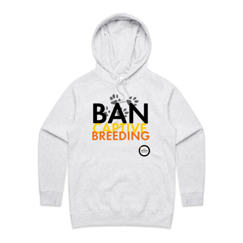 Women's Hoodie: Ban Captive Breeding - Paws Thumbnail