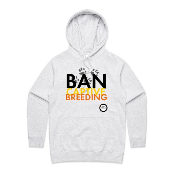 Women's Hoodie: Ban Captive Breeding - Paws Thumbnail