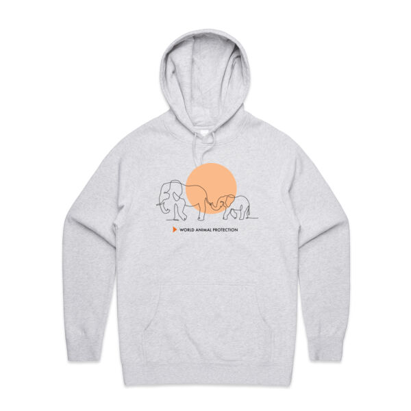 Men's Hoodie: Wandering Elephants Thumbnail