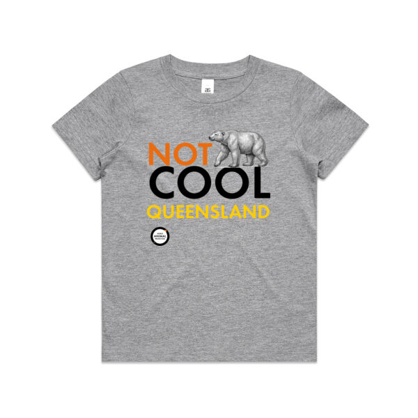 Youth t-shirt: Not Cool Queensland (Polar Bear) Thumbnail