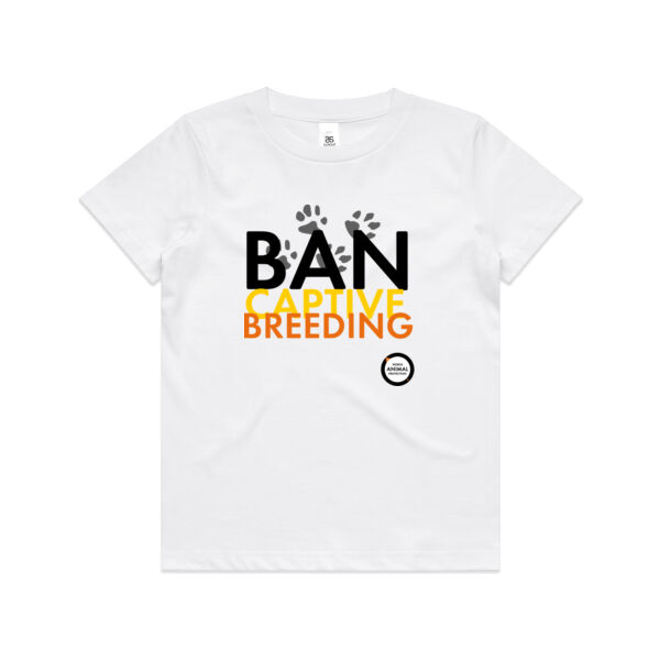 Youth t-shirt: Ban Captive Breeding (Paws) Thumbnail