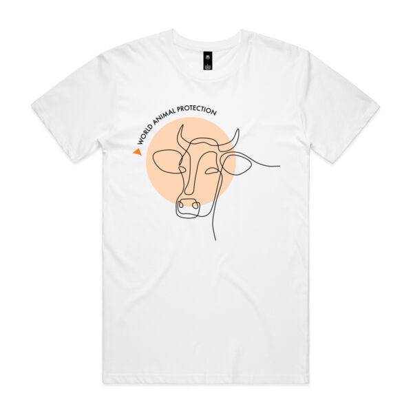 Men's Tee: Cow Line Drawing Thumbnail
