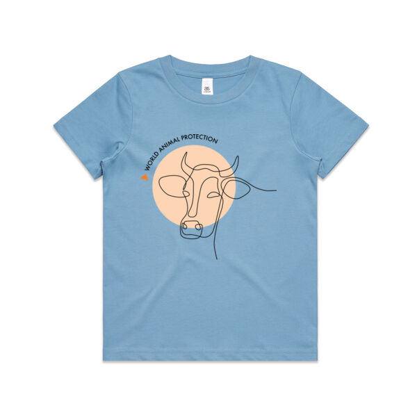 Youth t-shirt: Cow Line Drawing Thumbnail