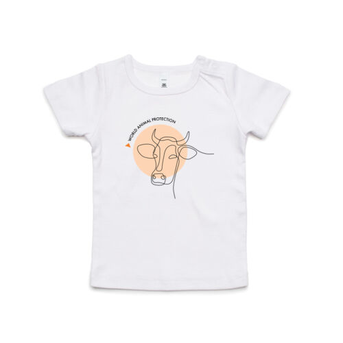 Infant Wee Tee: Cow Line Drawing Thumbnail