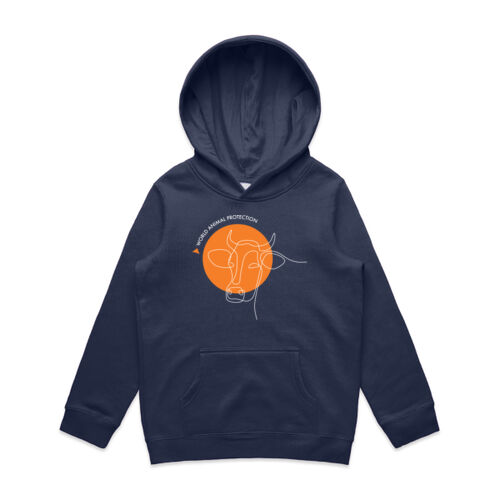 Youth Hoodie: Cow Line Drawing Thumbnail